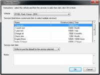 Fleet Software - Adding a service
