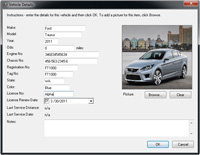 Fleet Software - Vehicle Information