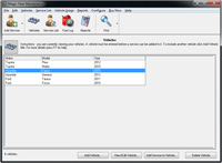 Fleet Software - Vehicle List